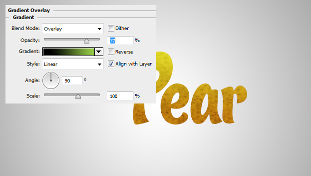 How to Create Pear Textured Text Effect in Photoshop